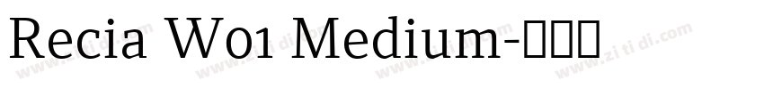 Recia W01 Medium字体转换